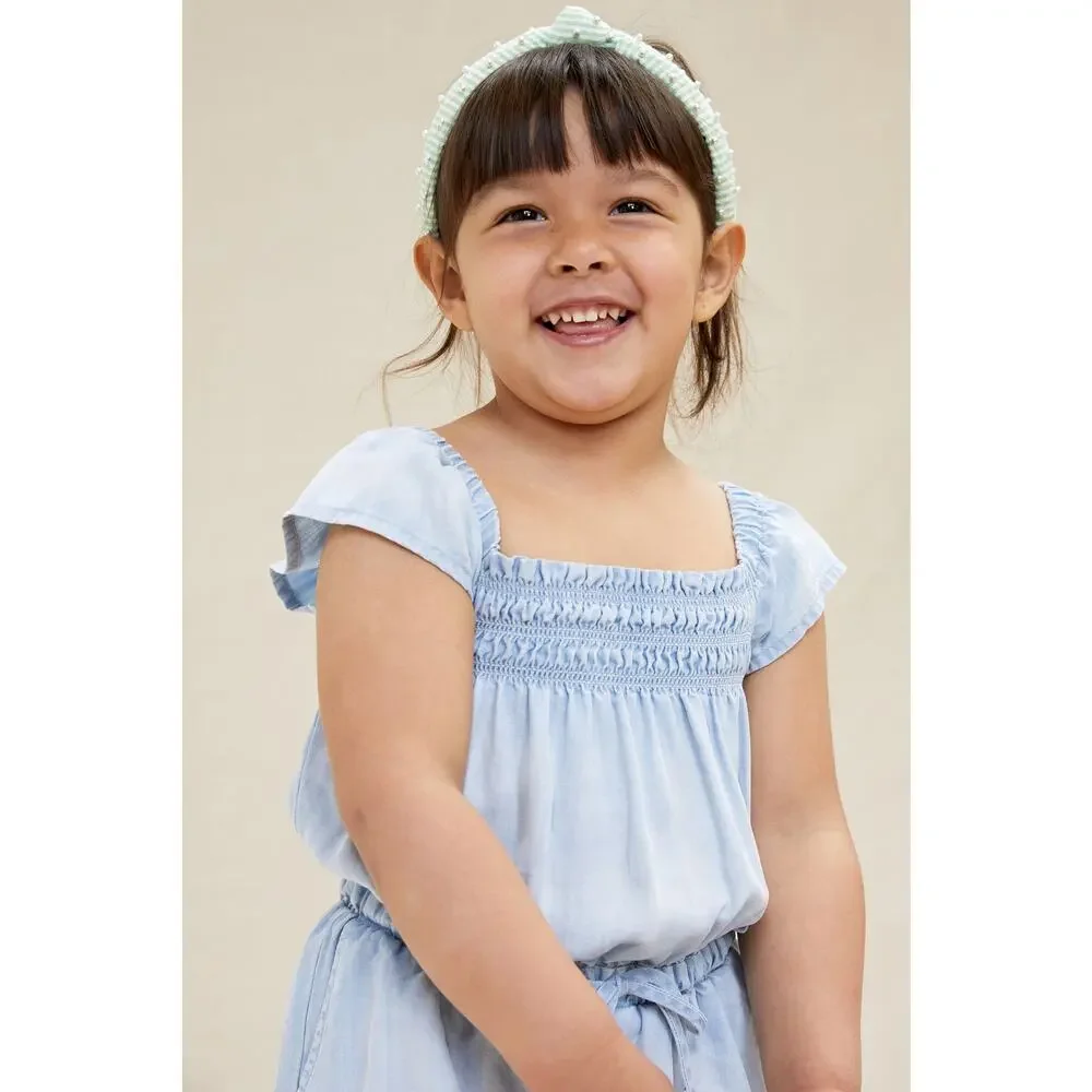 NWT Cloth & Stone Sweet Chambray Romper - 2T